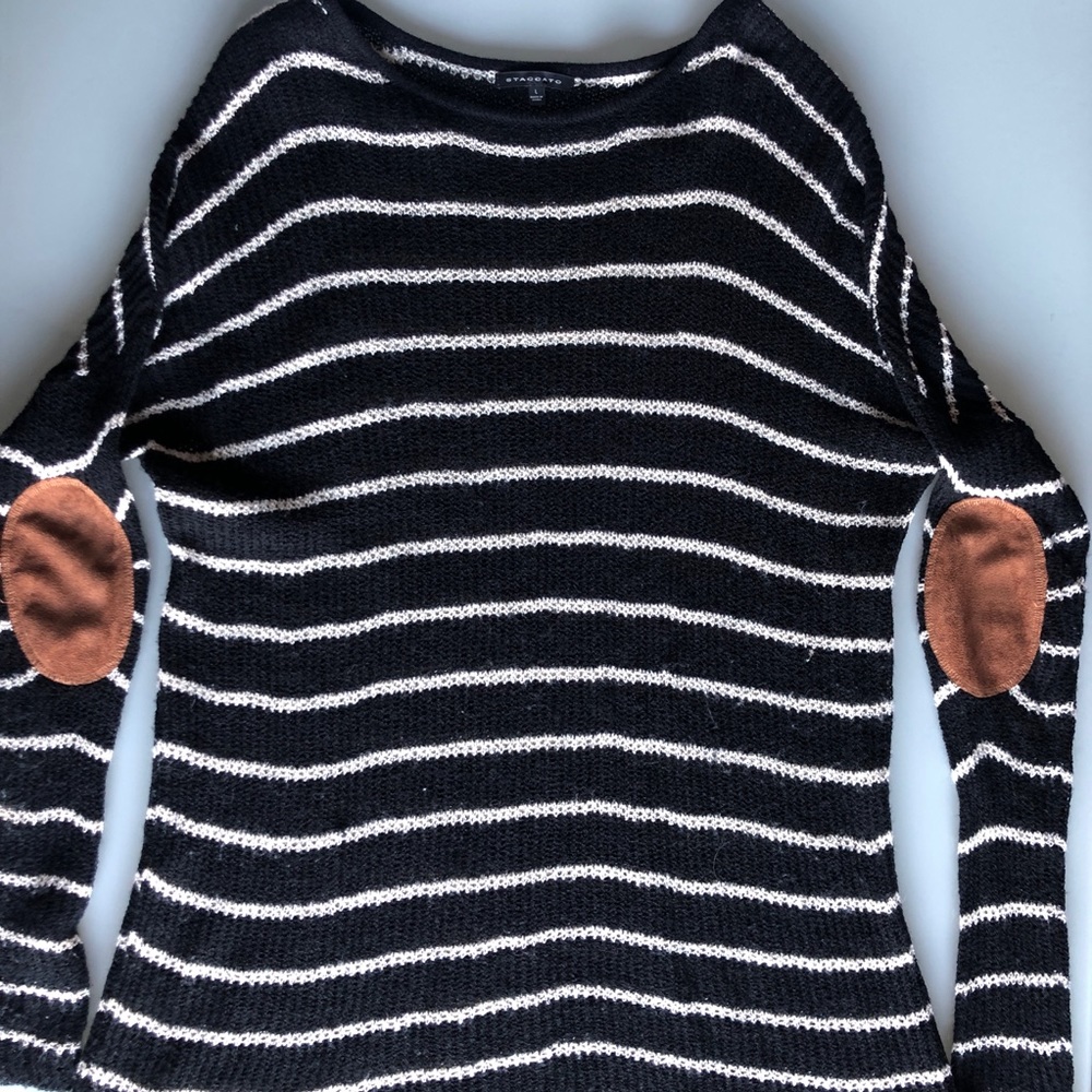 Black and White Striped Sweater